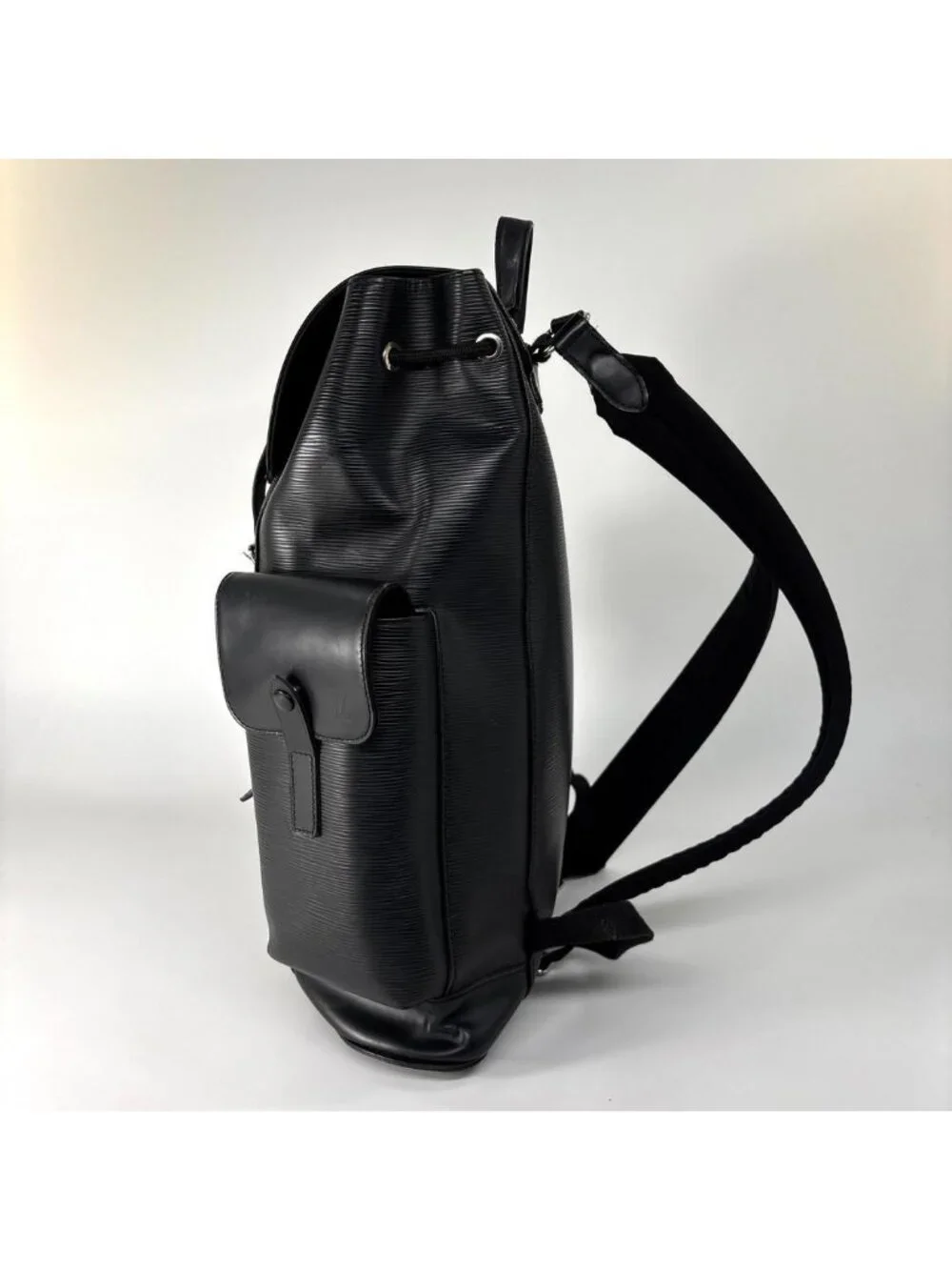 Louis Vuitton Super Christopher PM Epi Leather Backpack Black